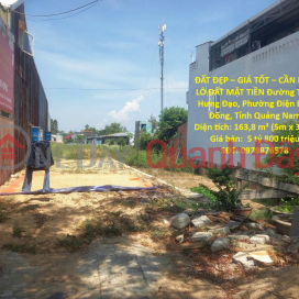 PRIME LOCATION – GREAT PRICE – LAND FOR SALE, FRONTAGE in Dien Ngoc Ward, Dien Ban Commune, Quang Nam Province _0