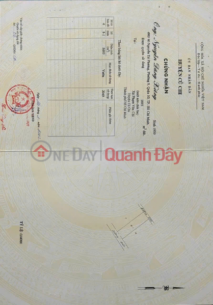 Property Search Vietnam | OneDay | Residential Sales Listings | Massive price reduction: land with street frontage on Bau Lach Street, Pham Van Coi Commune.