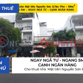 House for rent on Nguyen Son Street, 80m² - RIGHT AT THE CROSSROAD - NEAR THE BANK _0
