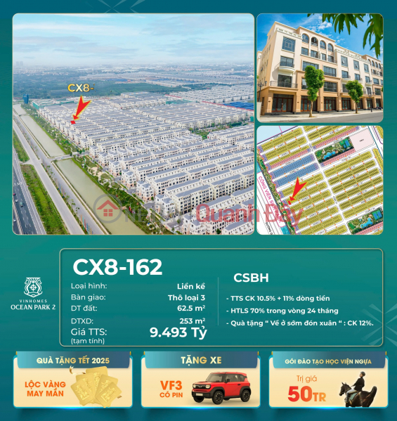 SIÊU PHẨM KÉP – CƠ HỘI SỞ HỮU CẶP CĂN CỰC ĐẸP TẠI PHÂN KHU CỌ XANH - Vinhomes Ocean Park 2 Niêm yết bán