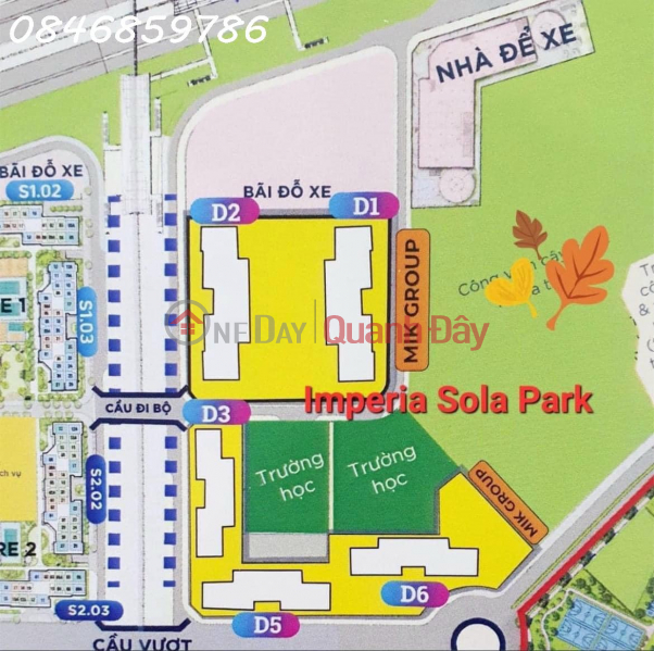 LAUNCHING IMPERIA SOLA PARK-OFFICIALLY RECEIVING BOOKING-0846859786, Vietnam, Sales | đ 1.9 Billion