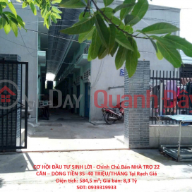 PROFITABLE INVESTMENT OPPORTUNITY - Owner Selling 22-ROOM RENTAL PROPERTY – MONTHLY INCOME OF 35-40 MILLION VND IN RẠCH GIÁ _0