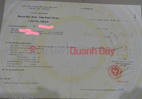 ĐẤT ĐẸP – GIÁ TỐT – CHÍNH CHỦ CẦN BÁN GẤP tại Xã Hải Ninh, Huyện Bắc Bình, Bình Thuận _0