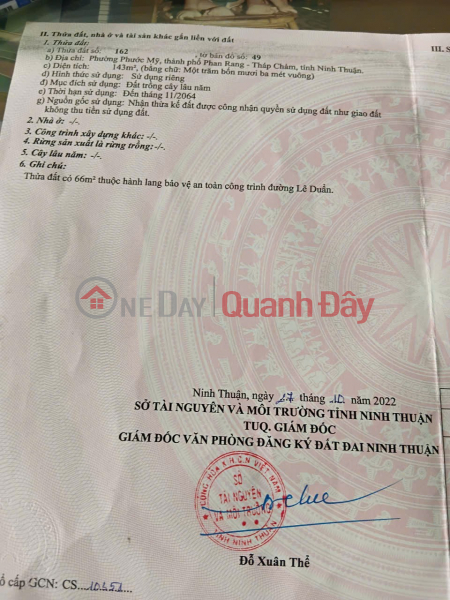 HOT HOT – OWNER NEEDS TO SELL A HOUSE WITH A STREET FRONTAGE IN PHUOC MY WARD, PHAN RANG - THAP CHAM CITY, NINH THUAN PROVINCE | Vietnam Sales | đ 1.8 Billion