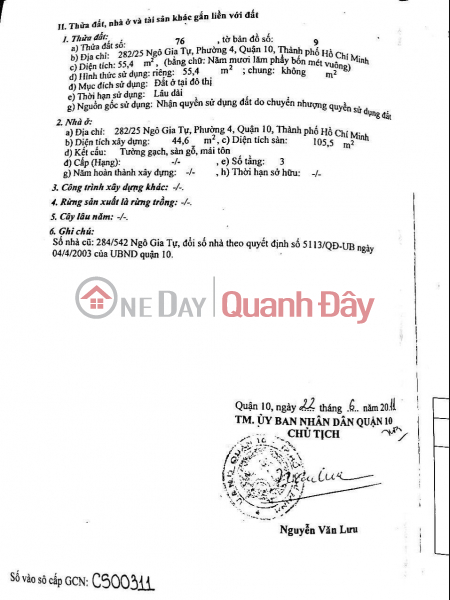 Owner needs to sell house 282\\/25 Ngo Gia Tu, Ward 4, District 10 Vietnam | Sales ₫ 8 Billion