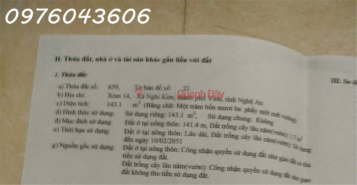 House for sale, 2 street frontages on Thang Long Street, Nghi Kim Ward, Vinh City, 2 floors, area 143m2, price 6.2 billion VND (negotiable)., Vietnam | Sales đ 6.2 Billion