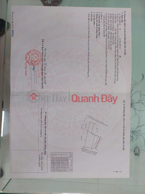 Selling 434m2 of perennial land, National Highway 1, Vinh Luong (North Nha Trang). 1.2 billion _0