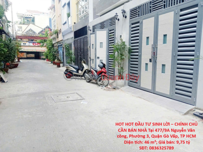 HOT INVESTMENT OPPORTUNITY – OWNER SELLING HOUSE Located in Ward 3, Go Vap District, Ho Chi Minh City Sales Listings
