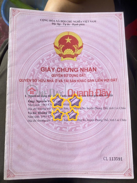 Bán lô đất 531,5m2 ( 25-30m mặt đường) Tại Mường So - Phong Thổ - Lai Châu. _0