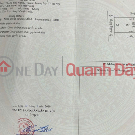 Owner sells beautiful 90m2 land lot in Dong Tru Chuong My, near industrial park, 2 car-avoiding road _0