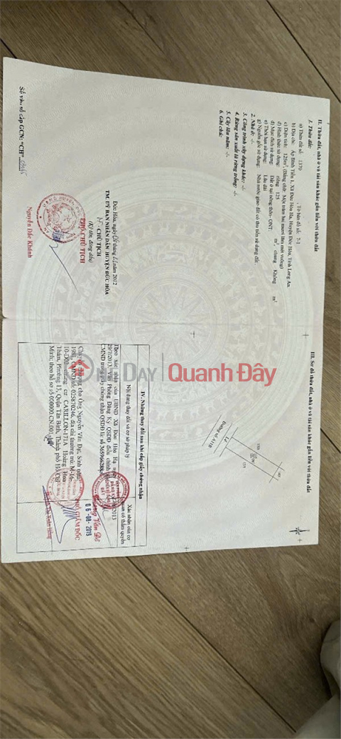 Land for sale by owner on A11B Road, Duc Hoa Ha Commune, Duc Hoa District, Long An (formerly Duc Hoa Commune, Tay Ninh Province) _0