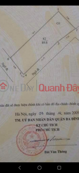 Property Search Vietnam | OneDay | Nhà ở | Niêm yết bán Bán nhà 90m2 Phúc Xá, Ba Đình, 2 thoáng, 7m ô tô tránh vỉa hè. Mặt tiền 5.3m, 6.5 tỷ