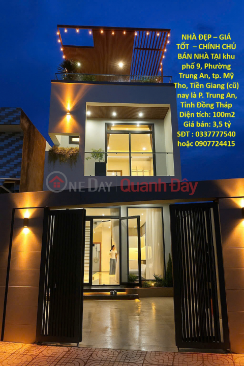 NHÀ ĐẸP – GIÁ TỐT – CHÍNH CHỦ BÁN NHÀ TẠI khu phố 9, Phường Trung An, tp. Mỹ Tho, Tiền Giang (cũ) _0