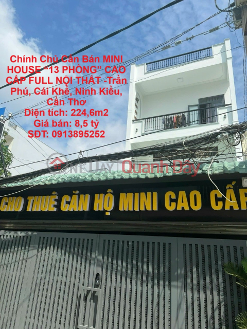Chính Chủ Cần Bán MINI HOUSE “13 PHÒNG” CAO CẤP FULL NỘI THẤT -Trần Phú, Cái Khế, Ninh Kiều, Cần Thơ _0