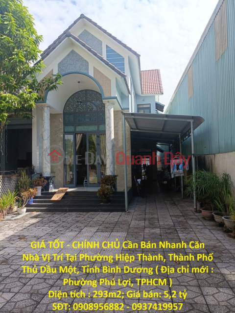 GREAT PRICE - OWNER NEEDS TO SELL QUICKLY A HOUSE LOCATED IN THU DAU MOT CITY, BINH DUONG PROVINCE _0