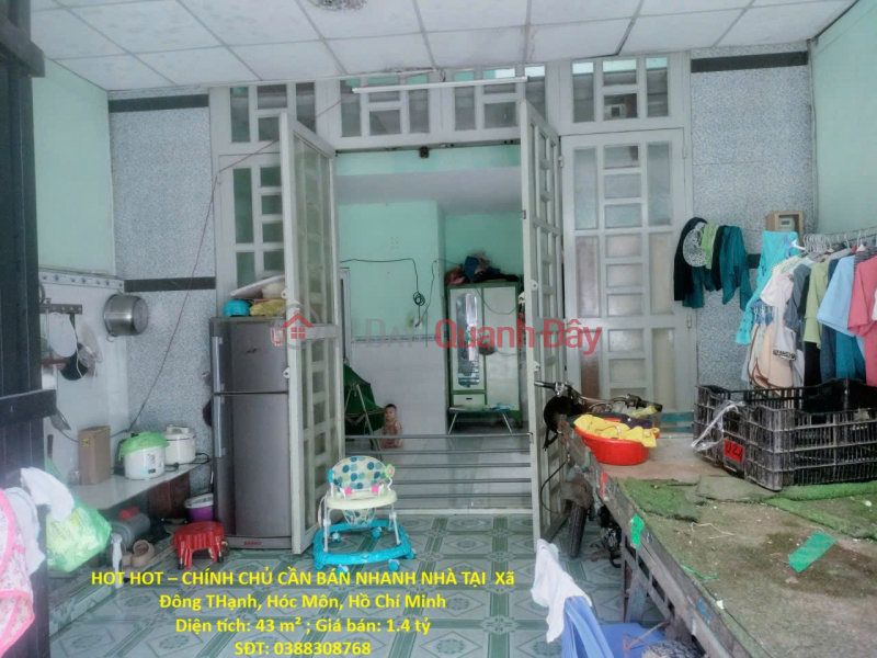 HOT HOT – CHÍNH CHỦ CẦN BÁN NHANH NHÀ TẠI Xã Đông THạnh, Hóc Môn, Hồ Chí Minh Niêm yết bán