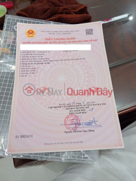 đ 10 triệu, CHÍNH CHỦ BÁN LÔ ĐẤT ĐẸP 84,2M TẠI PHÚ NGHĨA-CHƯƠNG MỸ-HÀ NỘI