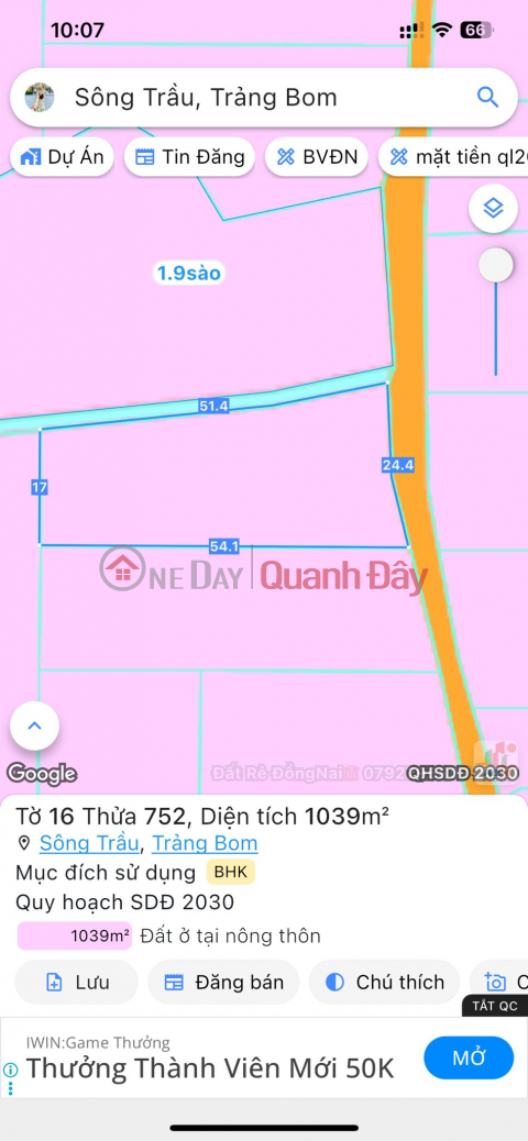 Urgent Sale 1 Sao of Land 900 million VND Land with Road _0