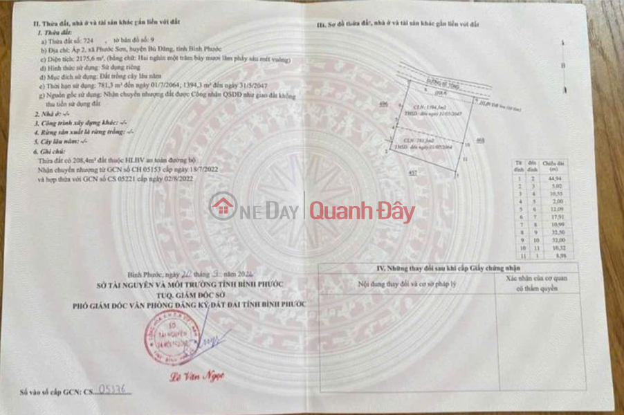HOT HOT - NEED TO SELL A LOT OF LAND WITH FRONTAGE IN LIEN XA IN Phuoc Son Commune, Bu Dang District, Binh Phuoc Province Sales Listings