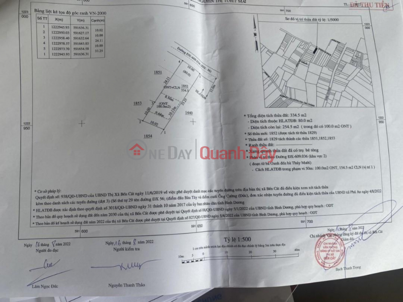 Property Search Vietnam | OneDay | Residential, Sales Listings, BEAUTIFUL LAND - GOOD PRICE - For Urgent Sale Beautiful Land Lot in Phu An commune, Ben Cat town, Binh Duong province