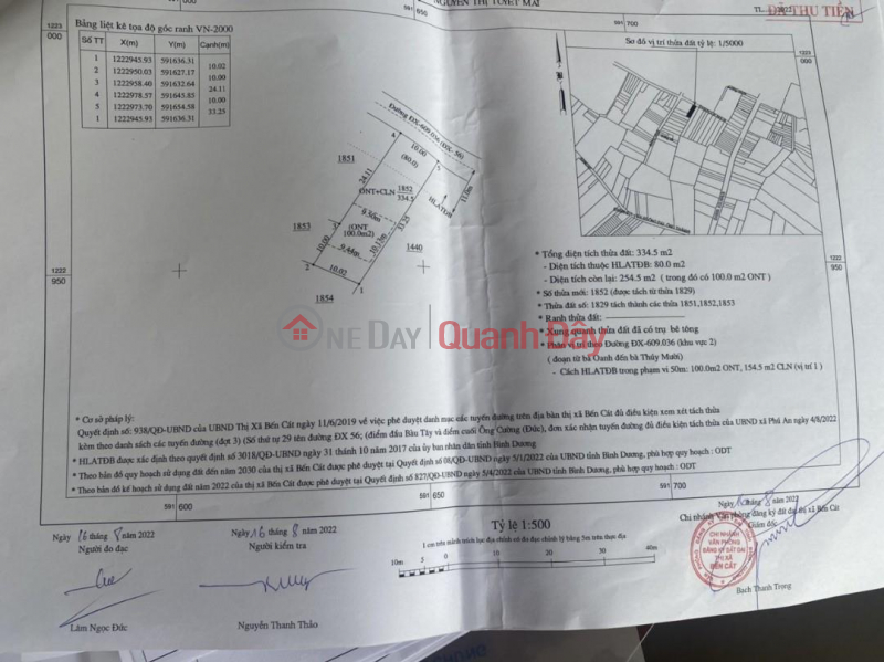 Property Search Vietnam | OneDay | Residential Sales Listings, BEAUTIFUL LAND - GOOD PRICE - For Urgent Sale Beautiful Land Lot in Phu An commune, Ben Cat town, Binh Duong province