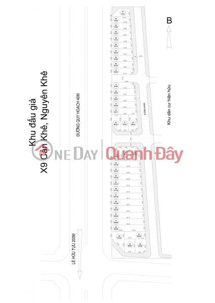 ₫ 5.63 Billion Land sale at auction X9 Can Khe, Nguyen Khe - 125m - National road frontage 40m