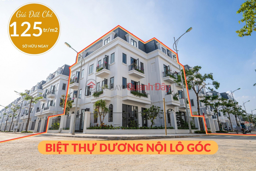 Mở bán giới hạn 06 căn biệt thự lô góc tại Solasta Mansion Dương Nội giá đất chỉ từ 125tr/m2 Niêm yết bán