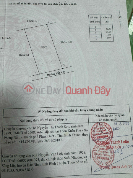 Property Search Vietnam | OneDay | Residential, Sales Listings, OWN A PRIMARY LOT OF LAND IMMEDIATELY IN Ham Kiem commune, Ham Thuan Nam, Binh Thuan