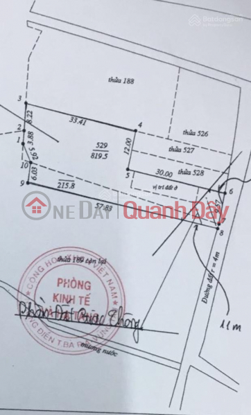 Property Search Vietnam | OneDay | Nhà ở, Niêm yết bán Bán 1000m2 đất thổ vườn đường 26m - Huyện Long Điền - BRVT - chính chủ