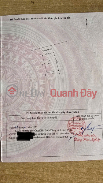Property Search Vietnam | OneDay | Residential | Sales Listings, FOR SALE 56 square meter LAND IN TRAU QUY, GIA LAM - price 6.27 billion, contact 0985865658