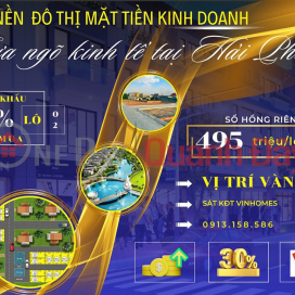 Selling 2 consecutive plots of land Close to Vinhomes Duong Kinh-Kien Thuy National Assembly approved by Hai Phong for 240ha with capital _0