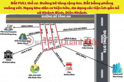 SUPER HOT! QUICK SALE OF 3 LOT OF RESIDENTIAL LAND, SHOCKING PRICE FOR OWNER IN KHANH BINH - KHANH VINH! _0