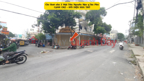 Cho thuê nhà 2 Mặt Tiền Nguyễn Hậu 60m² - NGANG 12M - NGAY CHỢ _0