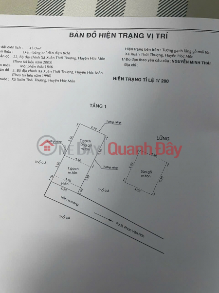 Property Search Vietnam | OneDay | Nhà ở | Niêm yết bán, NHÀ CHÍNH CHỦ - GIÁ TỐT -Cần Bán Nhà Vị Trí Đẹp Tại Xuân Thới Thượng, Hóc Môn, TP.HCM