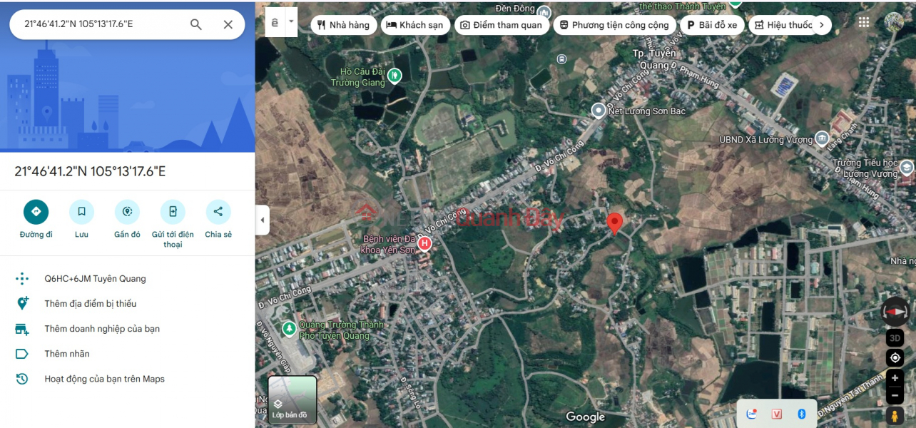 Bán gấp đất phường An Tưởng, TP Tuyên Quang, 257.1m2, MT 13m, miễn TG Niêm yết bán