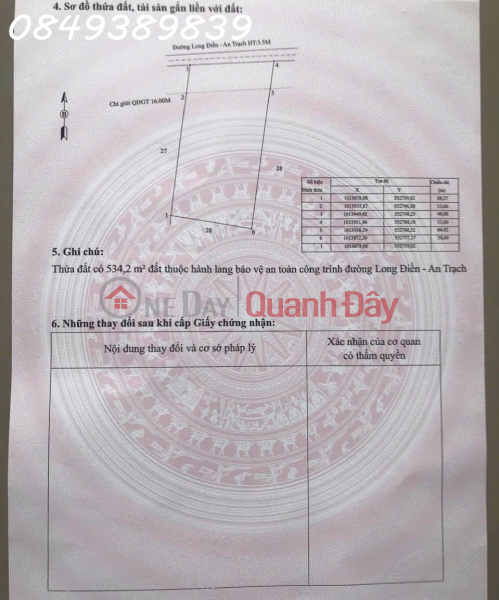 Bán đất tại Ấp Thạnh 1, Long Điền, Đông Hải, Bạc Liêu, giá 1,6 tỷ, DT 2964,9m2 Niêm yết bán