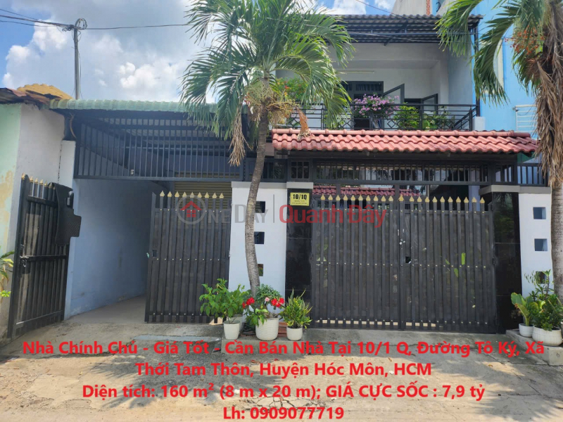 Owner House - Good Price - House for Sale at 10\\/1 Q, To Ky Street, Thoi Tam Thon Commune, Hoc Mon District, HCM Sales Listings