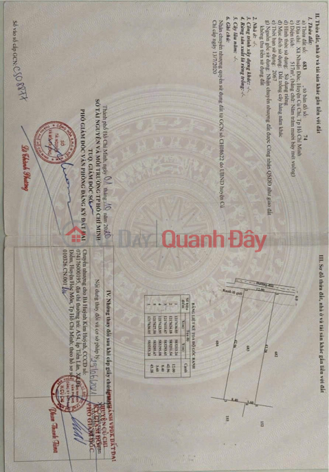 NHANH TAY SỞ HỮU NGAY LÔ ĐẤT CHÍNH CHỦ Vị Trí Tại Xã Nhuận Đức ,Huyện Củ Chi, TP HCM _0