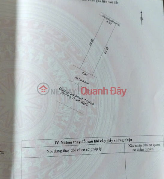 Property Search Vietnam | OneDay | Nhà ở Niêm yết bán, Bán cặp đât đường 10,5m Thanh Nghị - trục thông Nguyễn Sinh Sắc