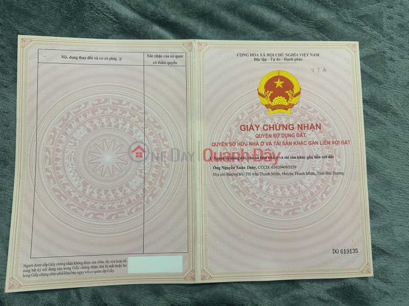 Property Search Vietnam | OneDay | Residential Sales Listings, Land in Quat Lam Town, Giao Thuy District 1.7 billion - 100m² near night market, bustling business - Nguyen Hung Real Estate -