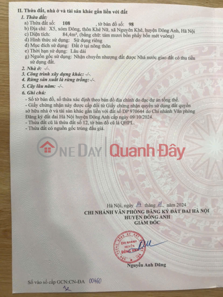 LÔ ĐẤT ĐẸP X5 – XÓM ĐÔNG KHÊ NỮ . HƠN 90TR/1M | Việt Nam | Bán, đ 7,85 tỷ