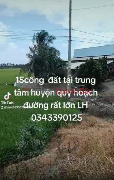 BEAUTIFUL LAND LOT for sale on Thien Lo Duong street near Moc Hoa District Center, Long An Province _0