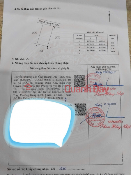 Price 9xx million VND – Unique 50.4m² plot on a 6m wide paved road in Mac Hoa Nghia area, accessible by car. ZALO 0567 222 555 Sales Listings