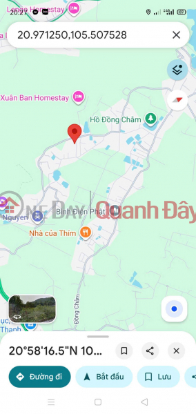 Land for sale near Dong Cham Lake, Dong Xuan Commune, Quoc Oai District, Hanoi (formerly Yen Xuan Commune, Hanoi). Sales Listings