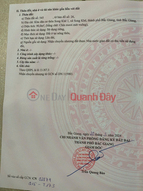 CHÍNH CHỦ CẦN BÁN 2 LÔ LIỀN KỀ, MẶT ĐƯỜNG LỚN - TP. BẮC GIANG _0