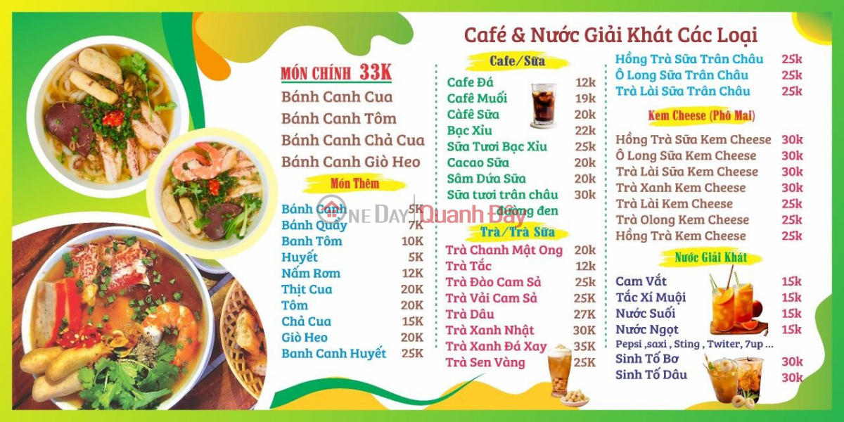 Property Search Vietnam | OneDay | Nhà ở Niêm yết bán Cần sang nhượng toàn bộ quán hàng ăn bánh cua và quầy bán các loại trà, cafe tại quận Phú Nhuận