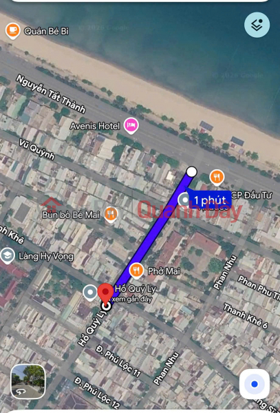 Property Search Vietnam | OneDay | Residential, Sales Listings | Corner house at the intersection of Ho Quy Ly and Dung Si Thanh Khe streets. A 3.2m wide alleyway is located behind the house.