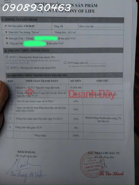 đ 2,79 tỷ | CĂN HỘ 2 PHÒNG NGỦ TẦNG 8, DỰ ÁN SYMLIFE.