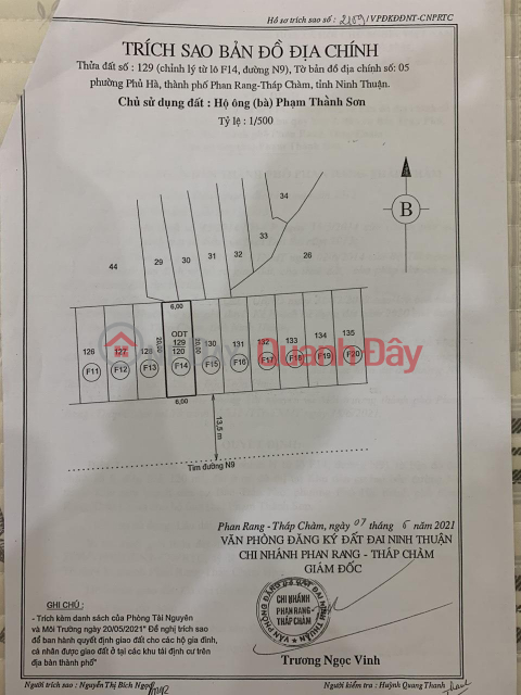 Beautiful Land - Good Price - Owner Needs to Sell Land Lot in Nice Location in Phan Rang City - Thap Cham, _0