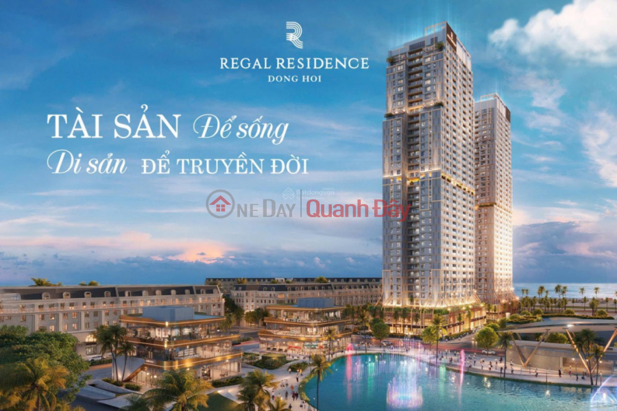 Open booking for Signature beach apartment in Dong Hoi - Long-term pink book. Regal Residence Signature is located on Sales Listings